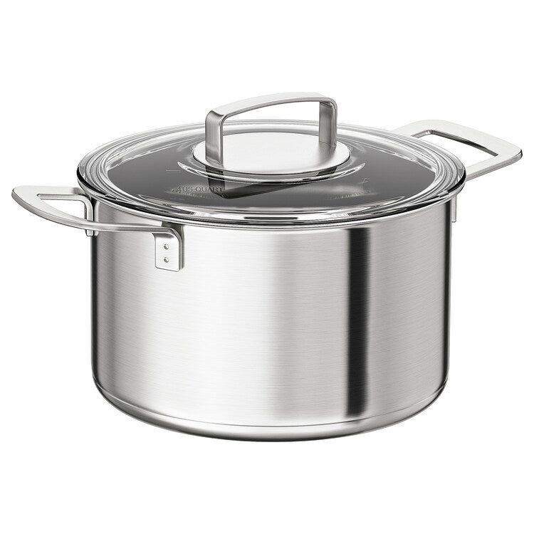 IKEA 365+

Pot with lid, stainless steel/glass 5 L