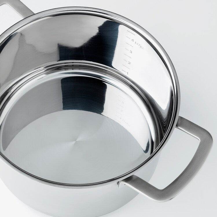 IKEA 365+

Pot with lid, stainless steel/glass 5 L