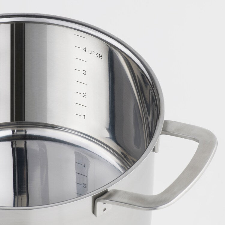 IKEA 365+

Pot with lid, stainless steel/glass 5 L