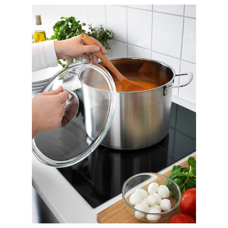 IKEA 365+ cooking Stockpot with lid, stainless steel/glass