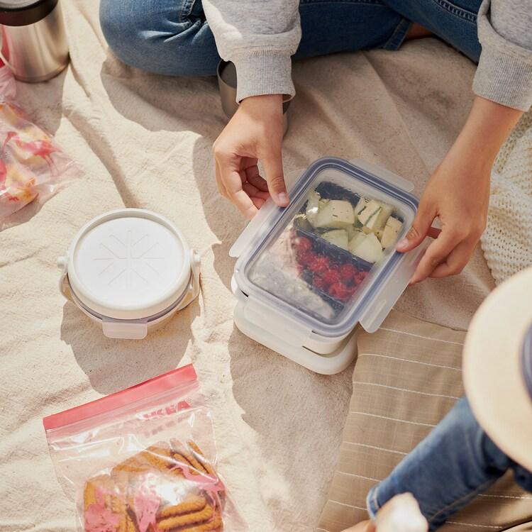 ISTAD. 

Resealable bag, patterned, pink1 l/ 25 pack