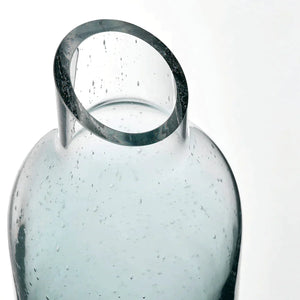 KÅSEBERGA Carafe, clear glass/blue