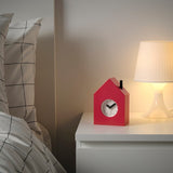 KLAMPNISSE Alarm clock, red