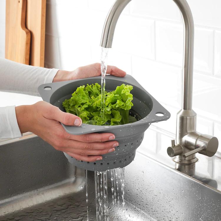 KLOCKREN

Colander, silicone