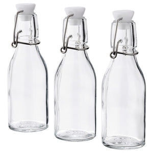 KORKENBottle with stopper,15 cl/ 3 pack