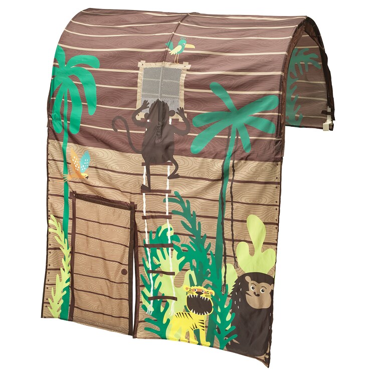 ikea kura tent KURA Bed tent with curtain, brown – HomesopSolutions