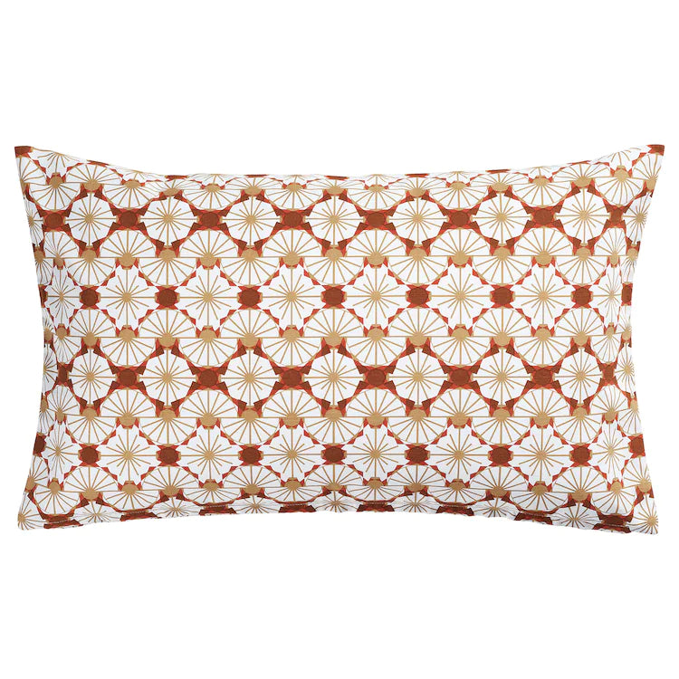 LJUVARE

Cushion cover, floral patterned orange/beige