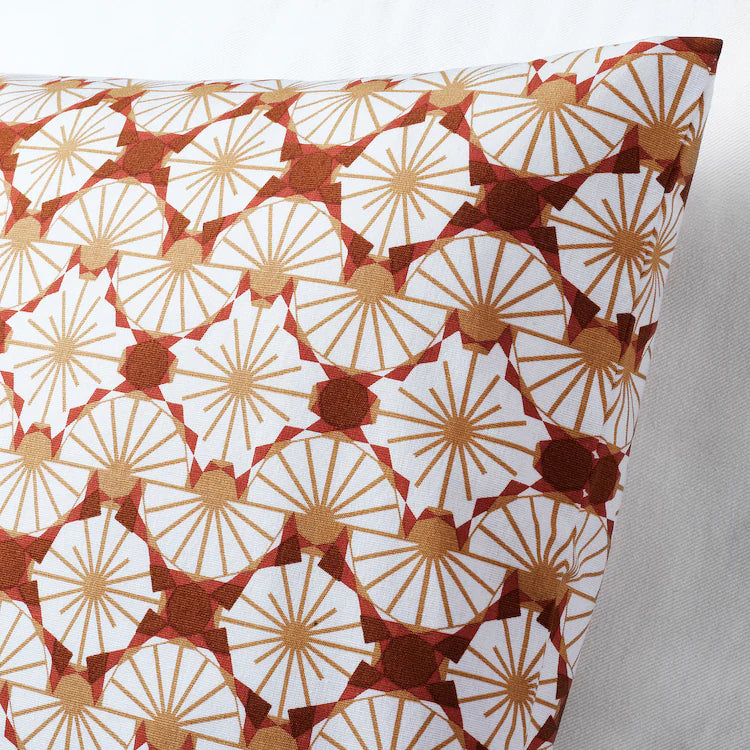 LJUVARE

Cushion cover, floral patterned orange/beige