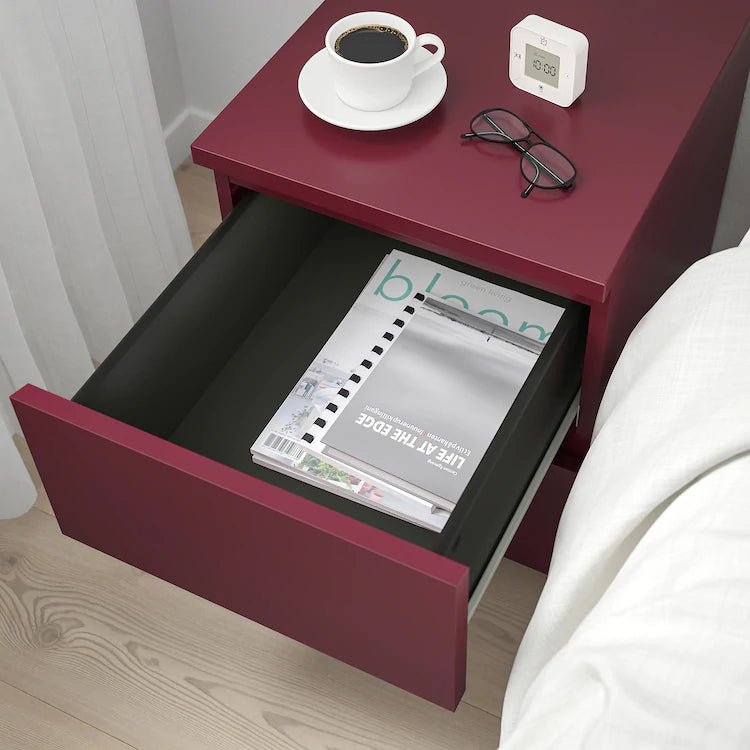 MALM
Chest of 2 drawers, dark red