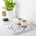 MEDLEM

Tray, white/blue