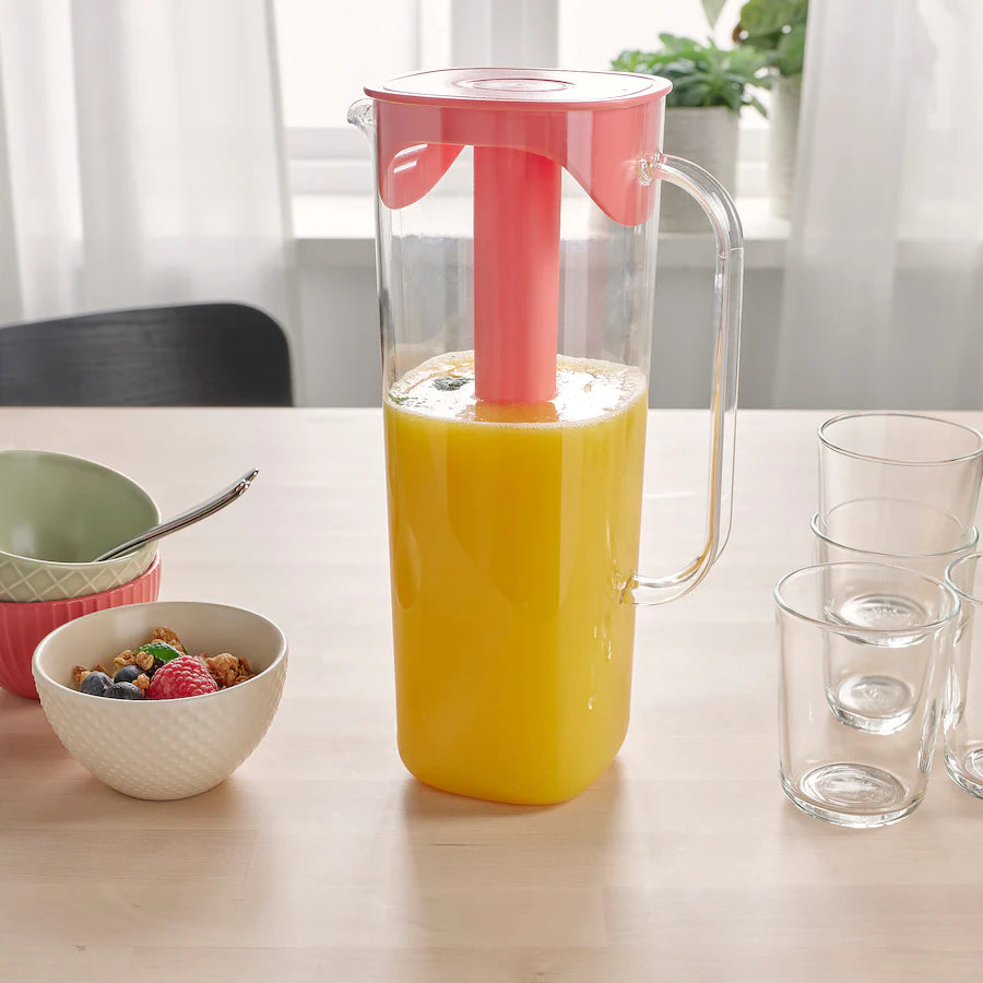 MOPPA Jug with lid, /transparent 1.7 l