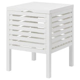 MUSKAN Storage stool, white