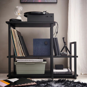 OBEGRÄNSAD Shelving unit, black, 81x65 cm