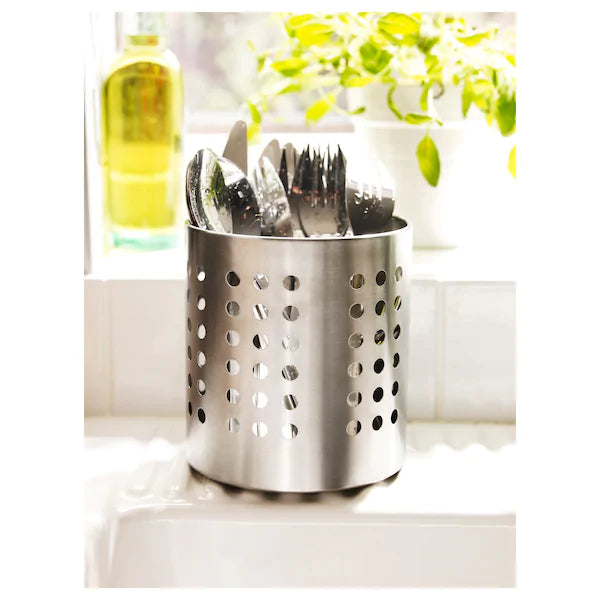 ORDNINGCutlery stand, stainless steel, 13.5 c