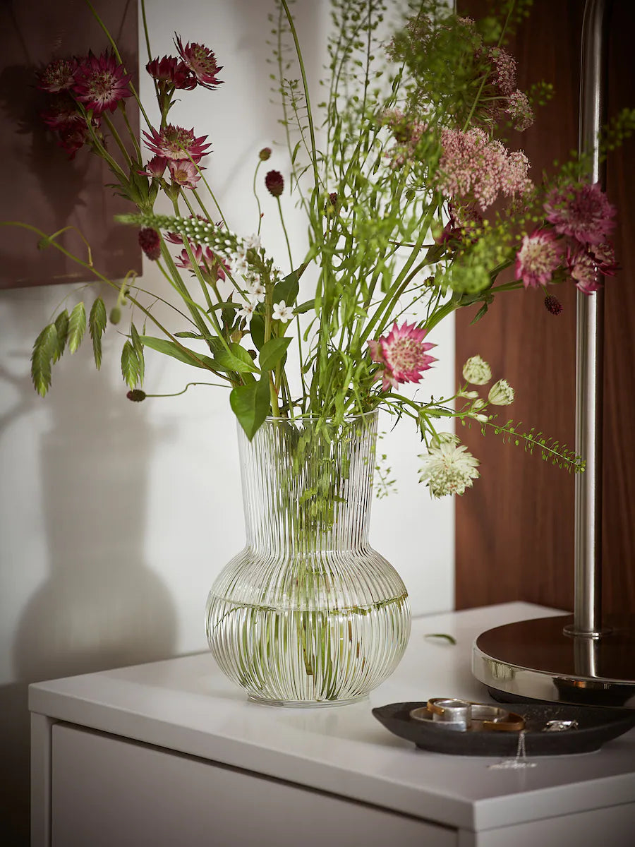 PÅDRAG Vase, clear glass 17 cm