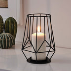 PÄRLBAND

Block candle holder, black 21 cm
