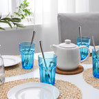 POKAL Drinking Glass, blue
