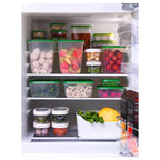 PRUTA

Food container, set of 17, transparent, green