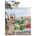 PRUTA

Food container, set of 17, transparent, green