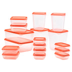PRUTA

Food container, set of 17, transparent, green