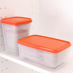 PRUTA

Food container, set of 17, transparent, green