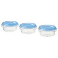 PRUTA

Food container, transparent/blue70 ml