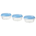 PRUTA

Food container, transparent/blue70 ml