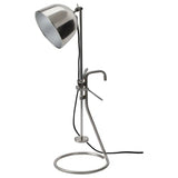 RÅVAROR Clamp table lamp, stainless steel