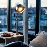 RÅVAROR Clamp table lamp, stainless steel