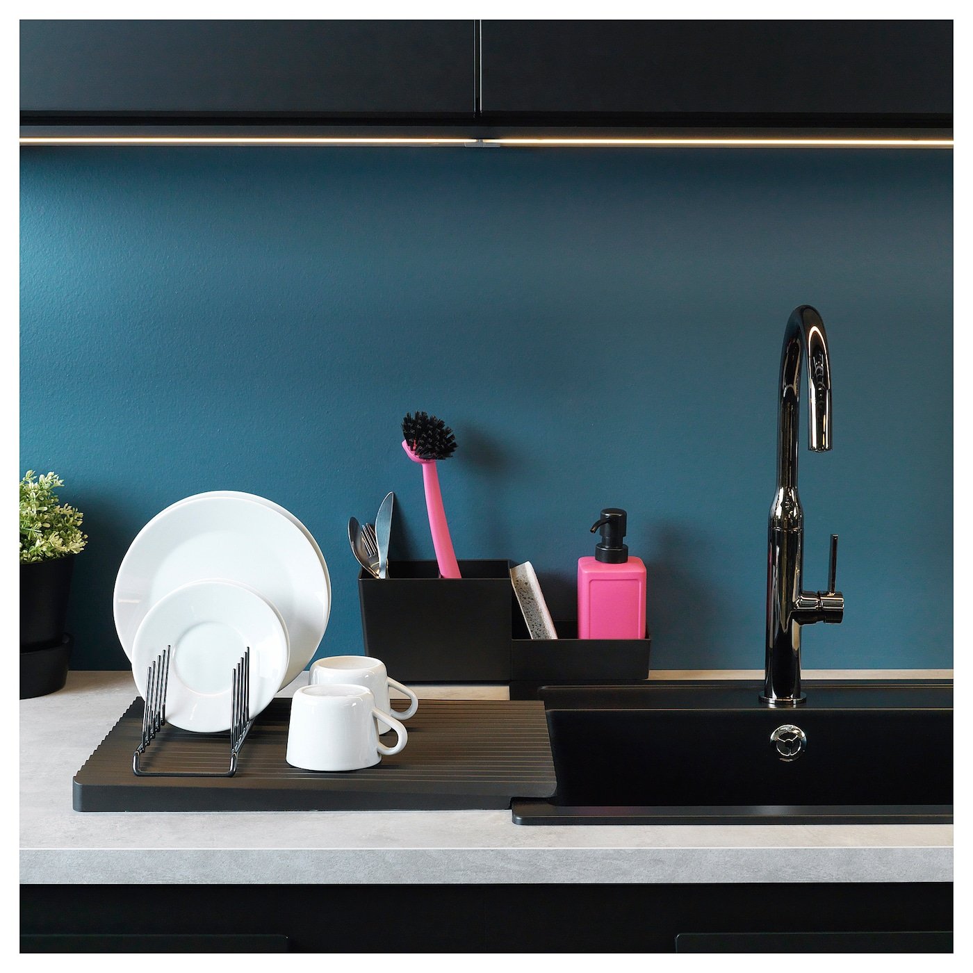 RINNIG 

Dish-washing brush, pink