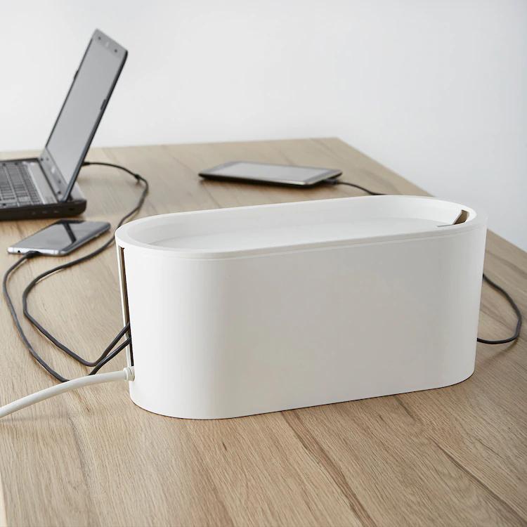 ROMMA

Cable management box with lid, white
