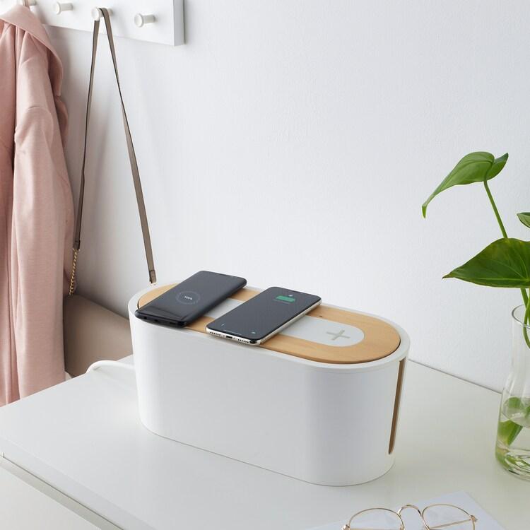 ROMMA

Cable management box with lid, white