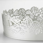 SAMVERKA

Candle dish, oval white 35x15 cm