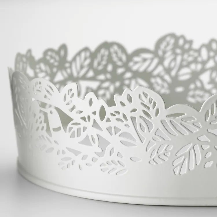 SAMVERKA

Candle dish, oval white 35x15 cm
