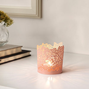 SAMVERKA Tealight holder, white 8 cm