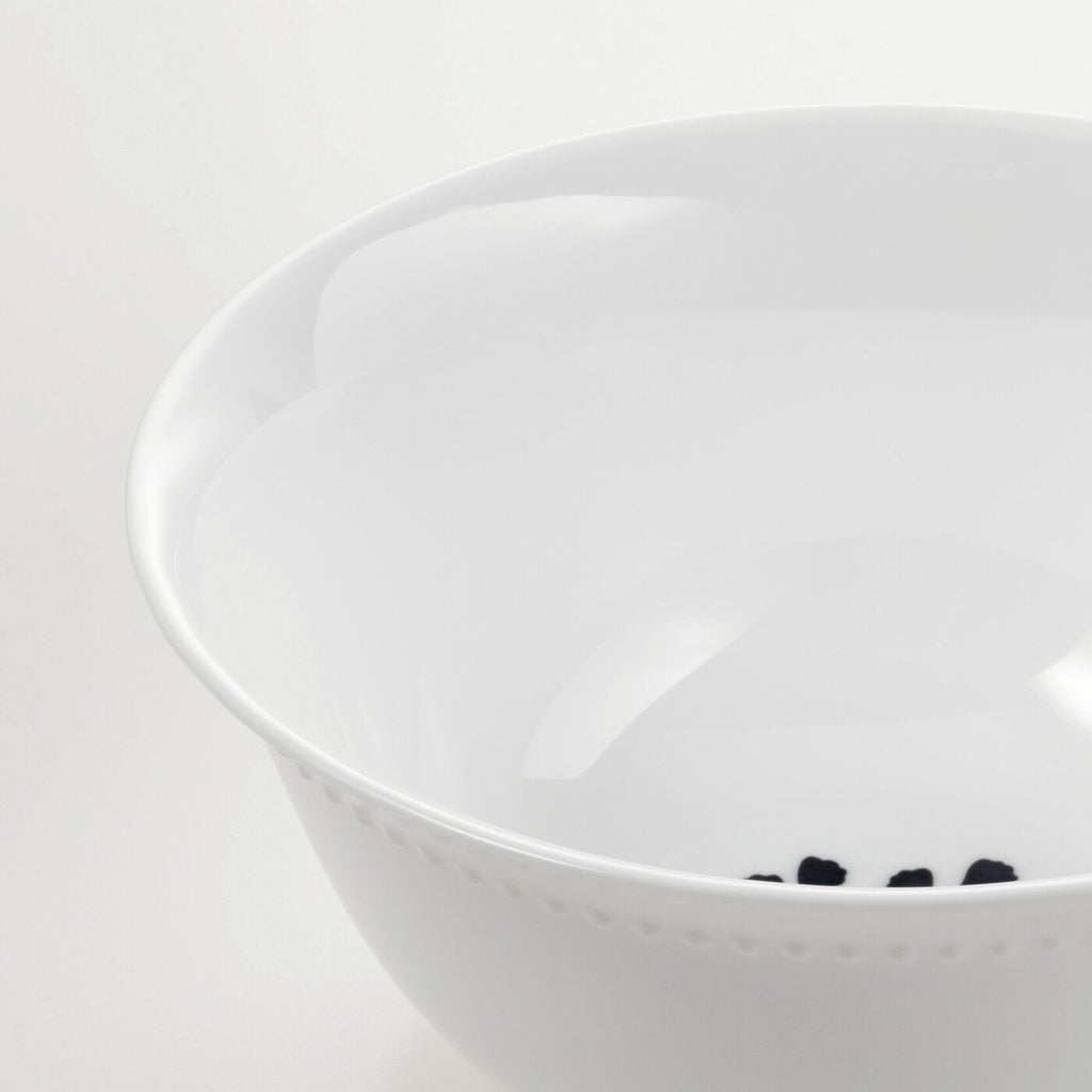 SANNING.

Bowl, white, patterned, 15 cm
