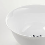 SANNING.

Bowl, white, patterned, 15 cm