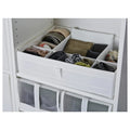 SKUBB Box with compartments,white