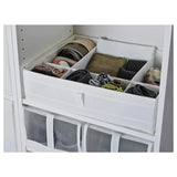 SKUBB Box with compartments,white