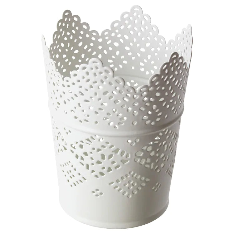 SKURAR

Candle holder, white11 cm