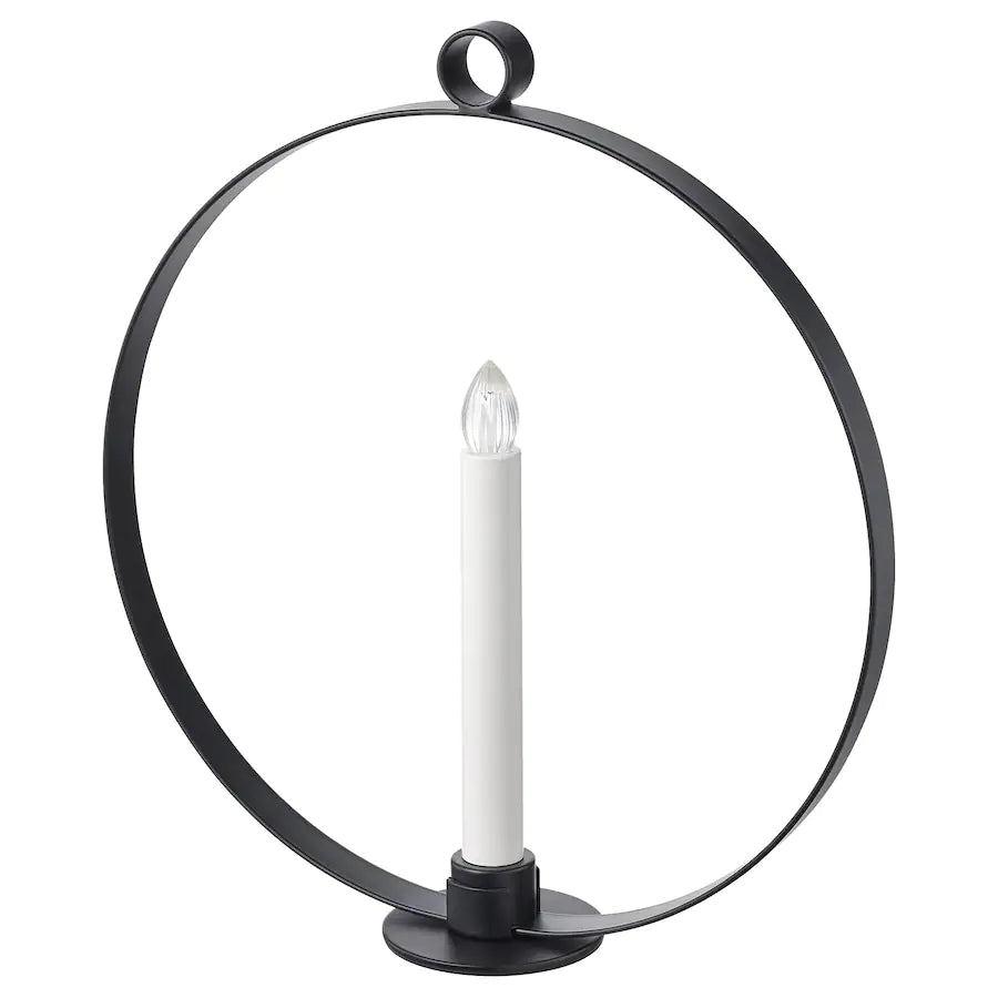 STRÅLALED candelabra, circle led candle