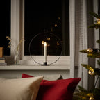STRÅLALED candelabra, circle led candle