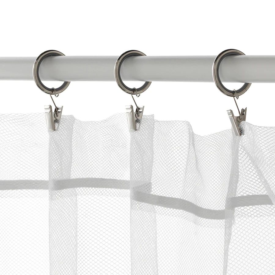 SYRLIG Curtain ring with clip and hook
