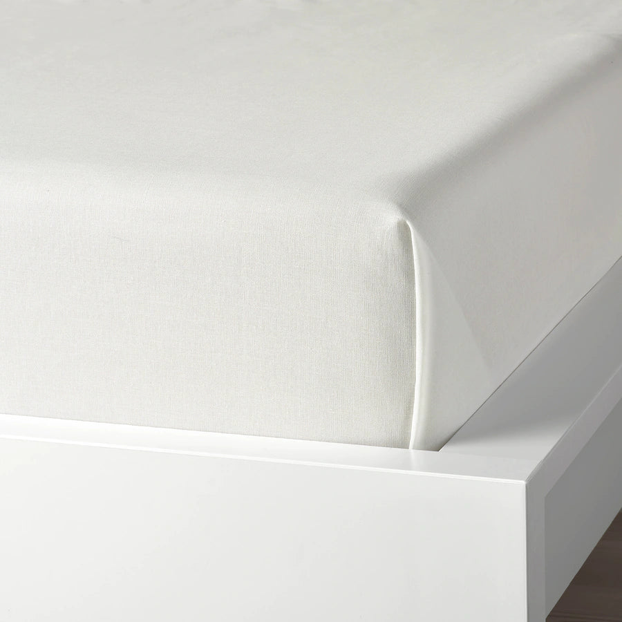 TAGGVALLMO Sheet, white, 150x250 cm
