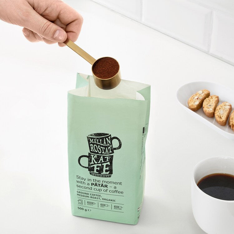 TEMPERERAD

Coffee measure and clip, brass