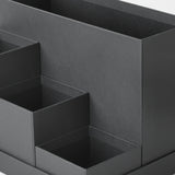 TJENA Desk organiser, black, 18x17 cm
