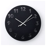 TUNNIS Wall clock, low-voltage/black