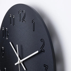 TUNNIS Wall clock, low-voltage/black