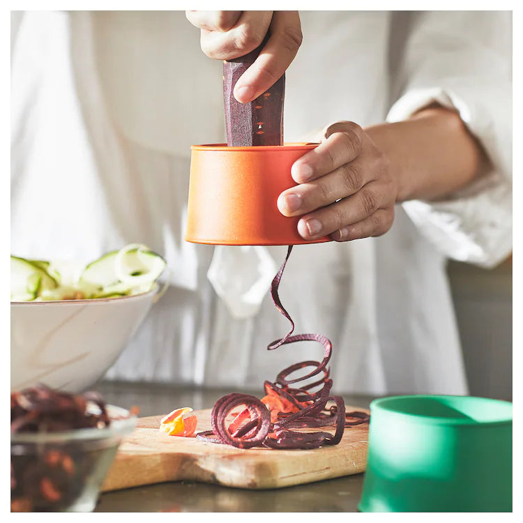 UPPFYLLD Vegetable slicer, set of 2, bright orange/bright green