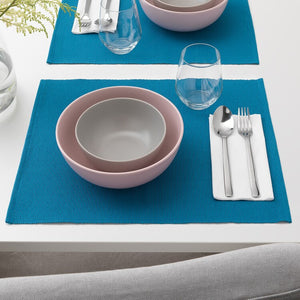 UTBYTT Place mat, dark turquoise